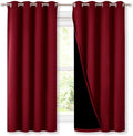 NICETOWN Cold Blocking Curtains, 100% Blackout Curtain Panels, Thermal by NICETOWN