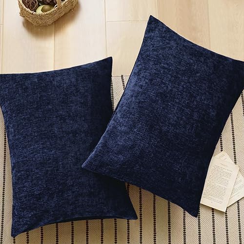 CaliTime Throw Pillow Covers Decorative 20 X 26 Inches Pack of 2 Cozy Chenille - Image 6