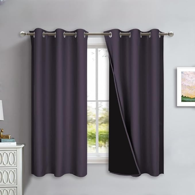 NICETOWN 100% Blackout Short Curtains by NICETOWN