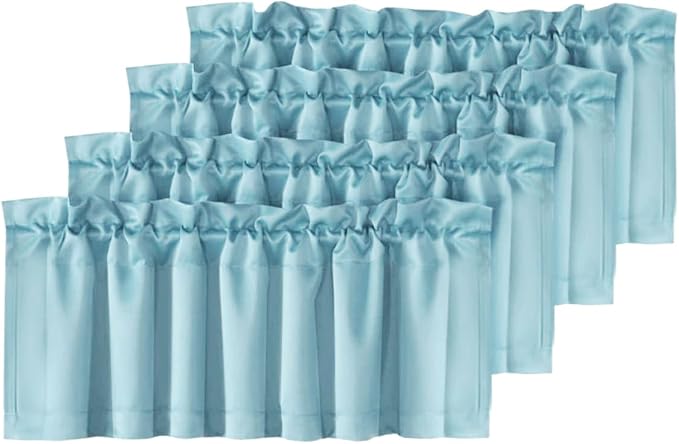 H.VERSAILTEX Blackout Valances for Windows, Kitchen Curtains Valance for Living by HVERSAILTEX