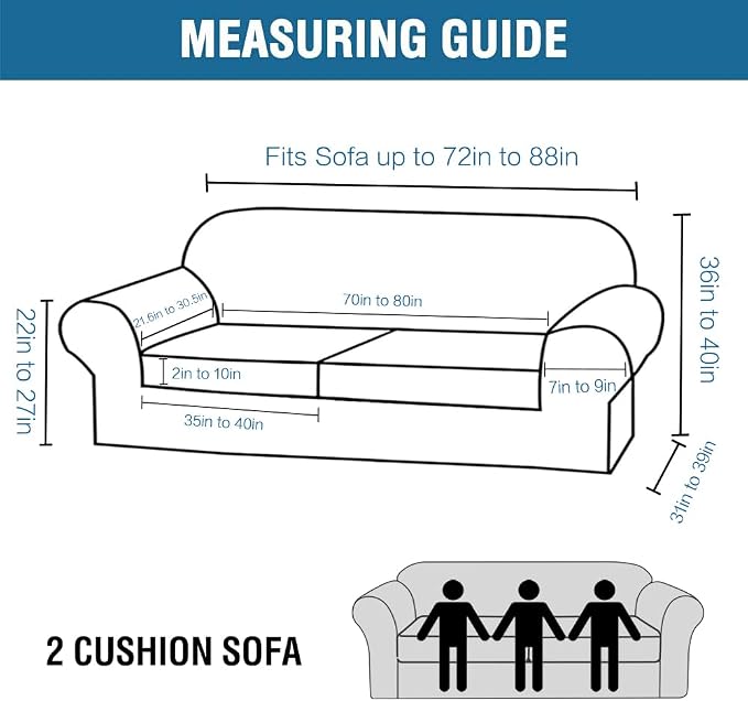 H.VERSAILTEX Stretch Sofa Covers - Image 2