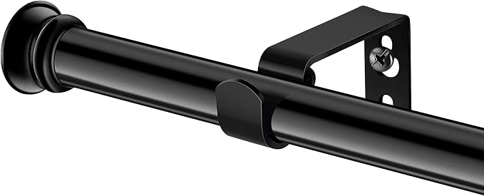 Standard Decorative Window Curtain Rods 30 to 116 Inch, 5/8 Inch Diameter Small by Alskarhem
