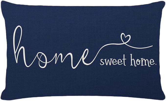 MFGNEH Home Sweet Home Quotes Farmhouse Pillow Covers 12x20 Inch, Farmhouse by MFGNEH