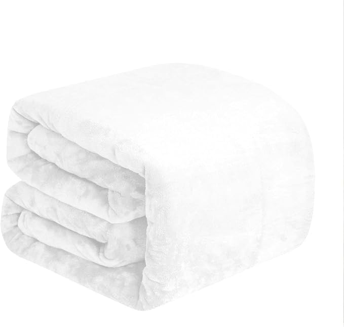 BEDELITE Fleece Blanket White Throw Blanket - Image 9