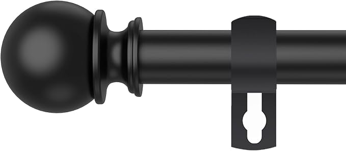 Curtain Rods for Windows 48 to 84 or 88 Inches Max by Poskena