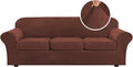 H.VERSAILTEX High Stretch Sofa Slipcover 4 Piece Cover Velvet Furniture by HVERSAILTEX