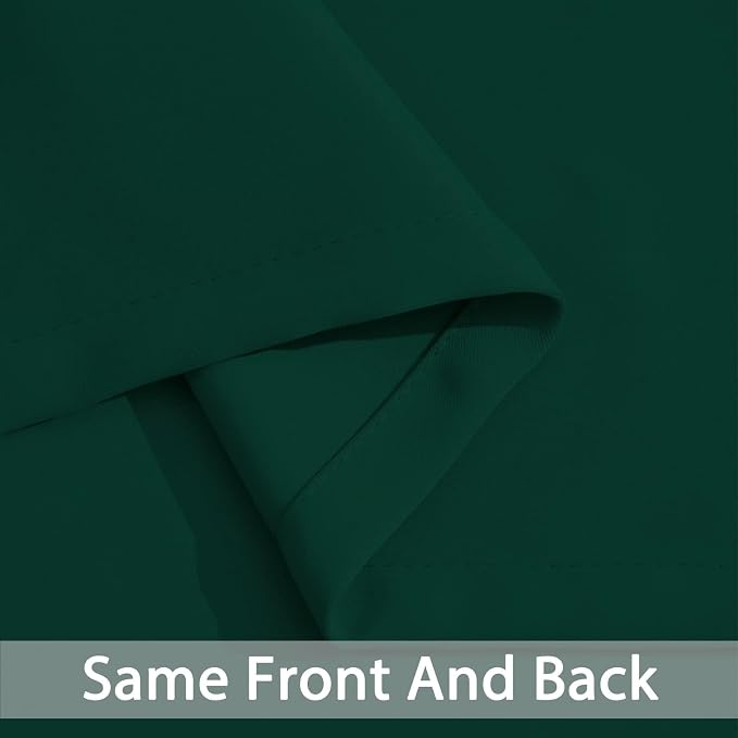 Yakamok Wide Thermal Blackout Patio Door Curtain Panel, Dark Green Grommet - Image 4