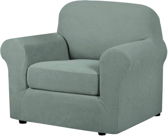 H.VERSAILTEX 2-Piece Spandex Stretch Sofa Slipcover by HVERSAILTEX