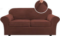 H.VERSAILTEX Real Velvet Plush 3 Piece Stretch Sofa Covers Couch Covers by HVERSAILTEX