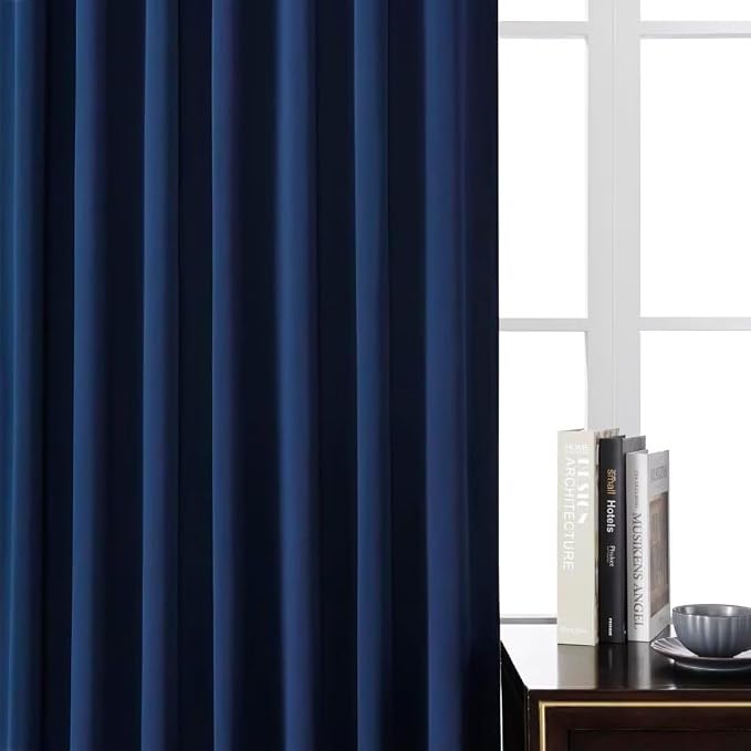 Joydeco Blackout Curtains 108 Inches Long, Thermal Insulated Black Out Curtains - Image 8