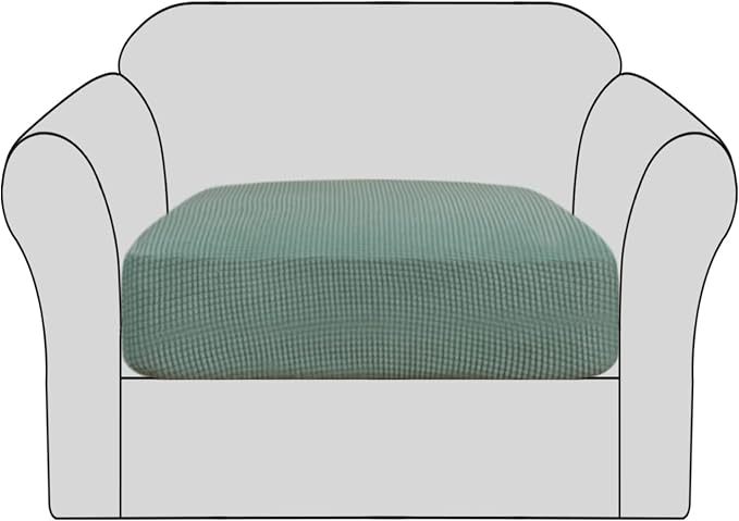 H.VERSAILTEX High Stretch Individual Seat Cushion Covers Sofa Slipcovers Couch by HVERSAILTEX
