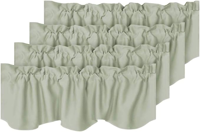 H.VERSAILTEX 4 Panels Blackout Curtain Valances by HVERSAILTEX