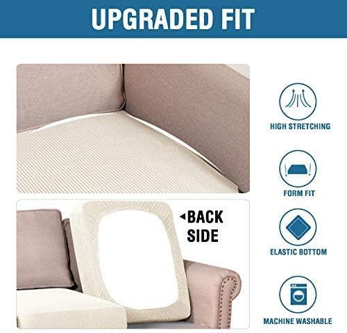 H.VERSAILTEX High Stretch Individual Seat Cushion Covers Sofa Slipcovers Couch - Image 7
