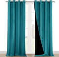 NICETOWN Peacock Teal 100% Blackout Curtains by NICETOWN