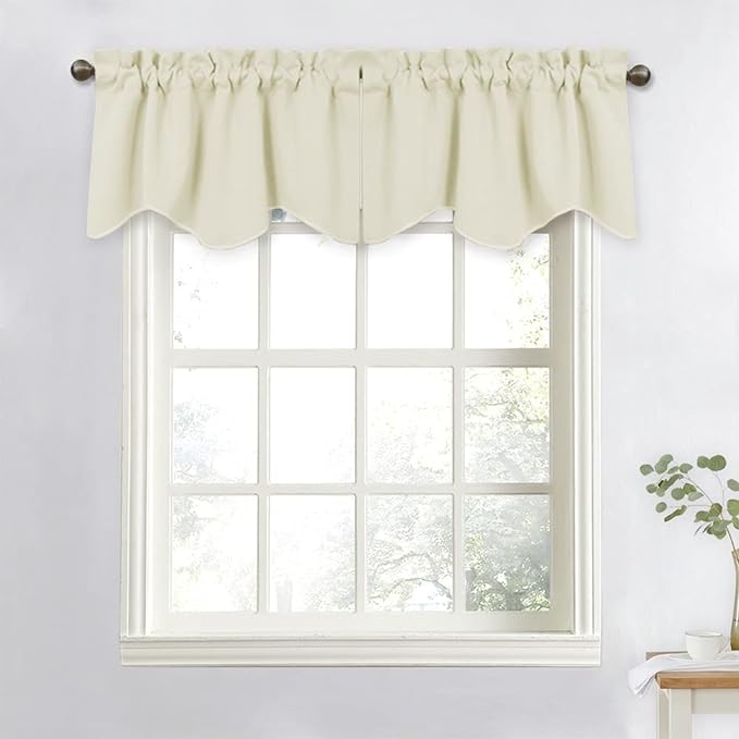 NICETOWN Blackout Valance Curtains, Farmhouse Short Kitchen Curtain Valances - Image 7