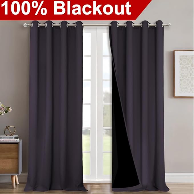 NICETOWN 100% Blackout Curtains - Image 2