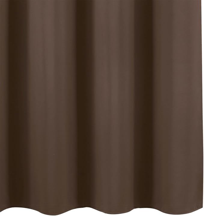 LEMOMO Blackout Curtains 66 x 72 Inch Long Chocolate Curtains Set of 2 Panels - Image 8