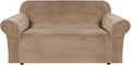 H.VERSAILTEX Stretch Velvet Loveseat Covers by HVERSAILTEX