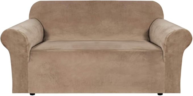 H.VERSAILTEX Stretch Velvet Loveseat Covers by HVERSAILTEX