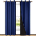 NICETOWN Blackout Curtains 80 inches Long, 2 Pieces, Royal Blue, Full Light by NICETOWN
