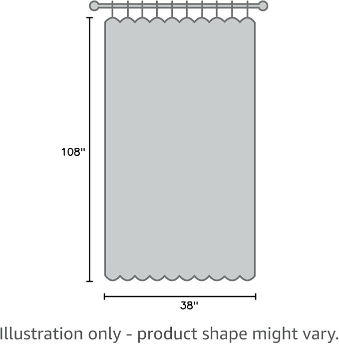 Extra Long Off White Curtain 108 inches Long 2 Panels Set - Image 8