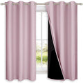 NICETOWN 100% Blackout Curtains 54 inches Long, Lavender Pink, 1 Pair, 42 by NICETOWN