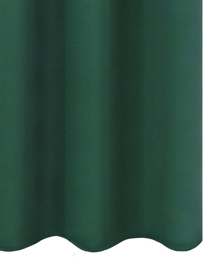 LEMOMO Blackout Curtains 66 x 54 Inch Long Dark Green Curtains Set of 2 Panels - Image 8