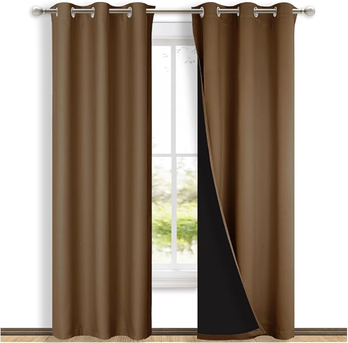 NICETOWN Full Shade Curtain Panels, Pair of Thermal Insulated & Energy by NICETOWN