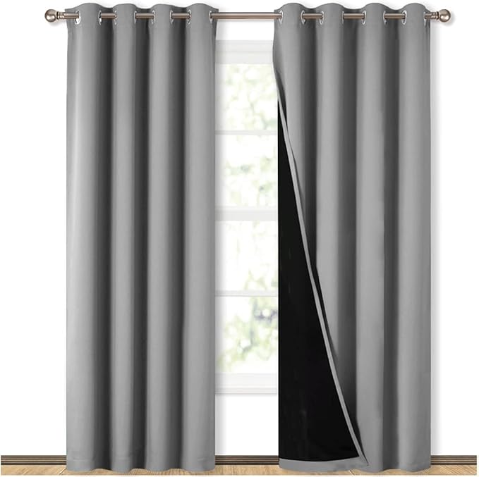 NICETOWN Full Shade Curtain Panels, Pair of Energy Smart & Noise Blocking Out by NICETOWN