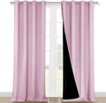 NICETOWN 100% Blackout Blinds, Baby Pink, Laundry Room Decor Window Treatment by NICETOWN
