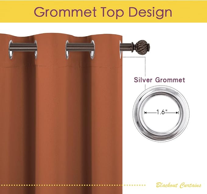 NICETOWN Kitchen Curtains Small Window Curtains & Drapes, Thermal Insulated - Image 3