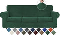 WEERRW 4 Pieces Velvet High Stretch Couch Covers by WEERRW