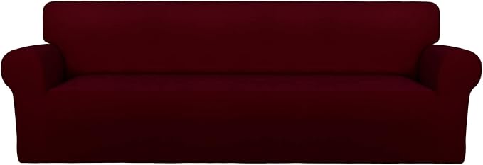 PureFit Super Stretch 4 Seater Sofa Slipcover – Spandex Non Slip Soft Couch by PureFit