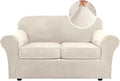 H.VERSAILTEX Real Velvet Plush 3 Piece Stretch Sofa Covers Couch Covers by HVERSAILTEX