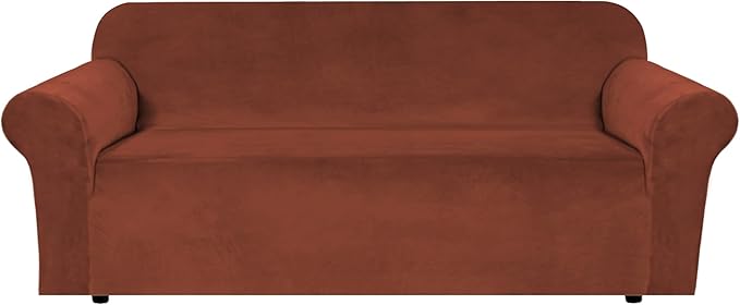 H.VERSAILTEX 1 Peice Stretch Velvet Sofa Covers by HVERSAILTEX