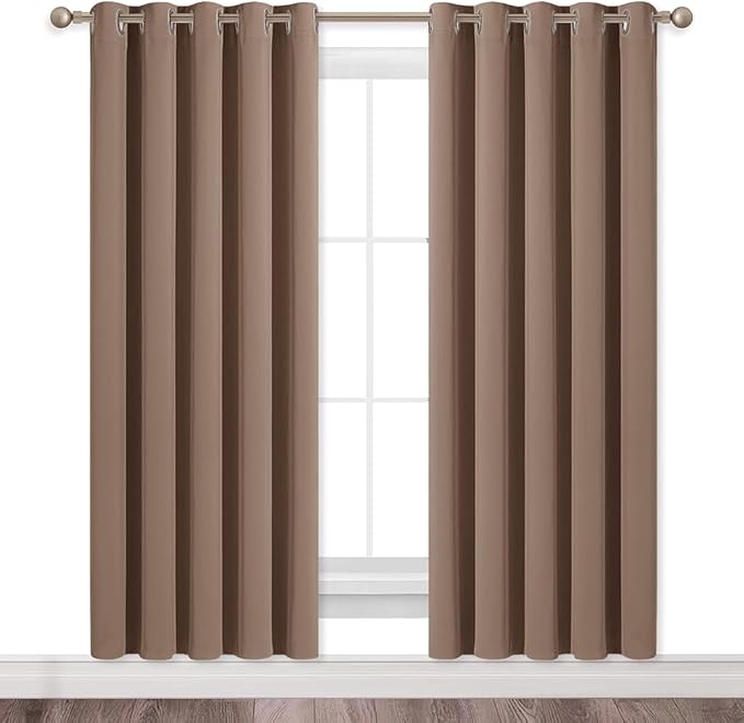 NICETOWN Window Draperies Blackout Curtain Panels, Window Treatment Thermal - Image 2