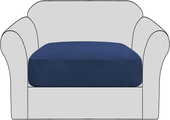 H.VERSAILTEX High Stretch Individual Seat Cushion Covers Sofa Slipcovers Couch by HVERSAILTEX