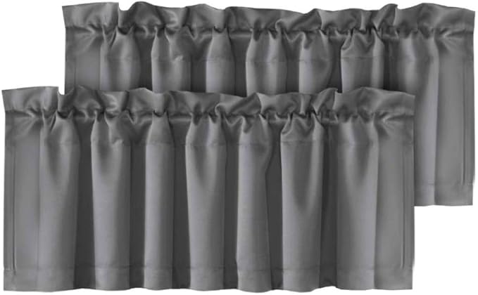 H.VERSAILTEX Blackout Valances for Windows, Kitchen Window Valance Curtains for by HVERSAILTEX