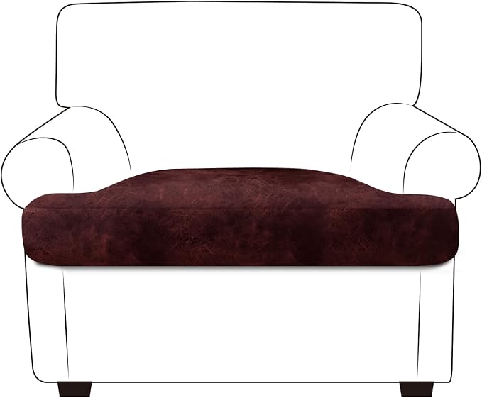 Leather Look Couch Cushion Covers Sofa Seat Slipcovers Sets Couches Furniture by ANARACHON