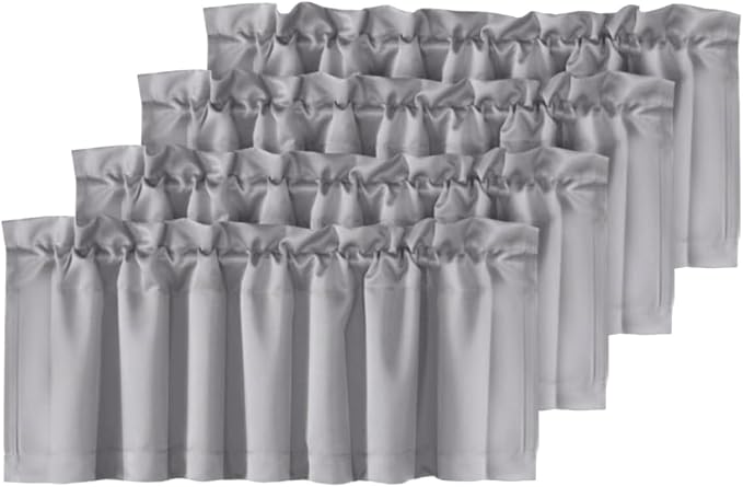 H.VERSAILTEX Blackout Valances for Windows, Kitchen Valance Curtains for Living by HVERSAILTEX