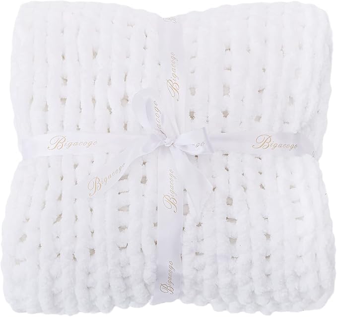 Bigacogo Chunky Knit Throw Blanket - Image 7