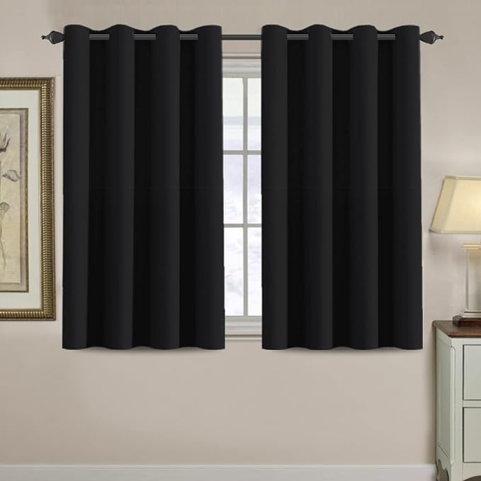 H.VERSAILTEX Blackout Curtain for Living Room Small Window Kitchen Blackout by HVERSAILTEX