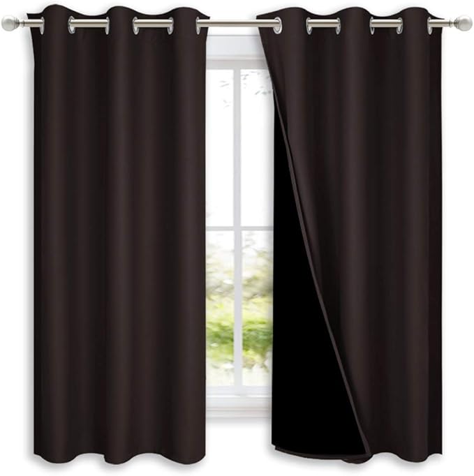 NICETOWN 100% Blackout Short Curtains by NICETOWN