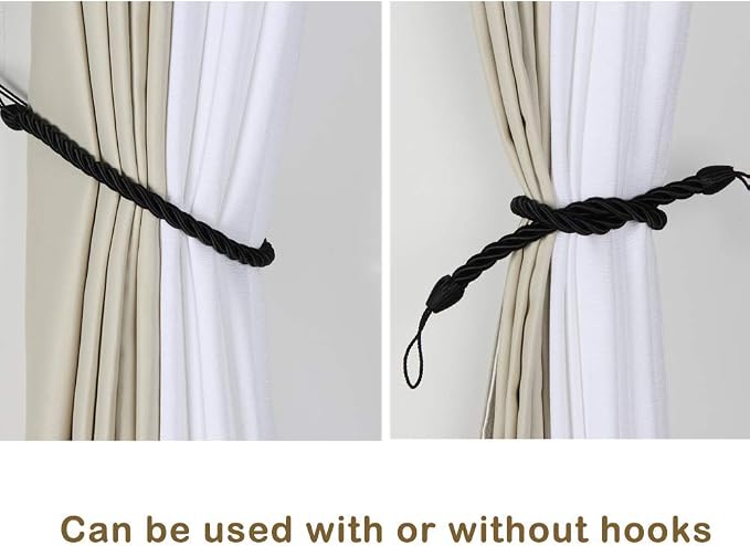 BEL AVENIR Curtain Tiebacks Ropes Tie-Backs, Handmade Curtain Holdbacks - Image 5