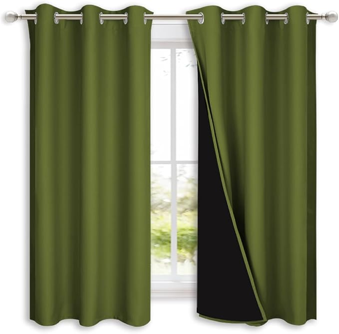 NICETOWN 100% Blackout Short Curtains by NICETOWN
