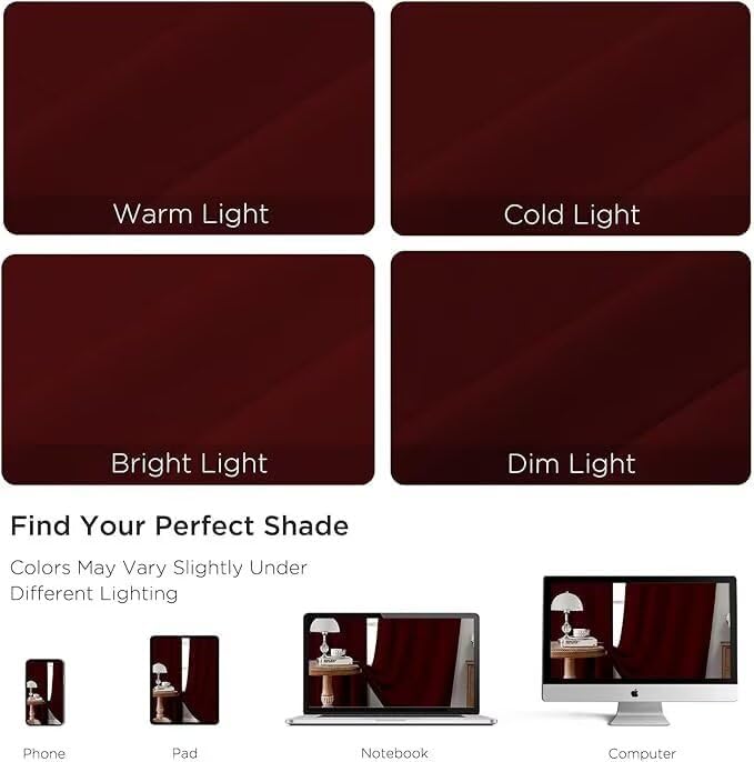 Joydeco Blackout Curtains for Bedroom 84 inch Long 2 Panels, Thermal Insulated - Image 6