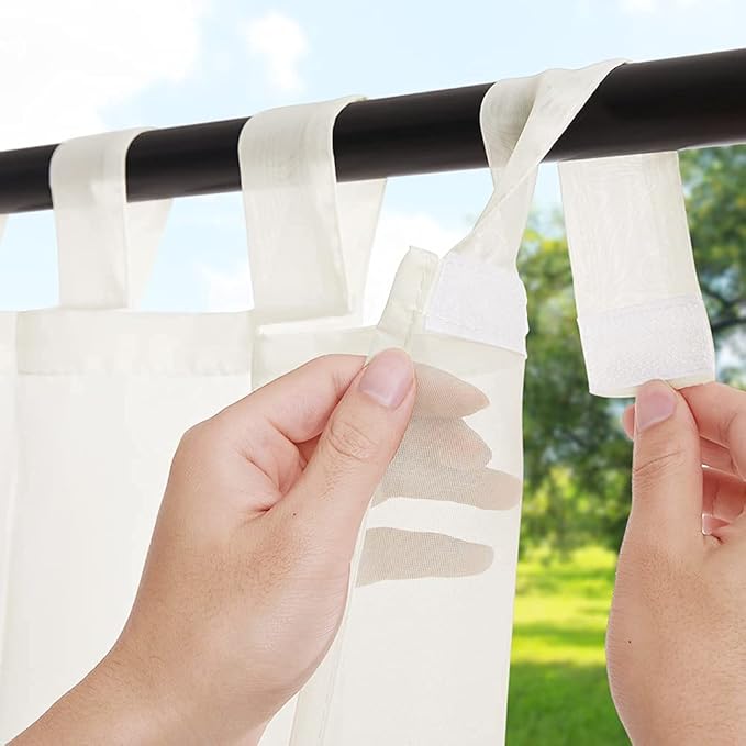 RYB HOME Sheer Outdoor Curtains by RYBHOME