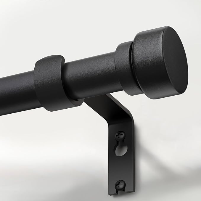 Lootkell Modern Matte Black Curtain Rods by Unknown