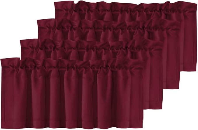 H.VERSAILTEX Blackout Valances for Windows, Kitchen Valance Curtains for Living by HVERSAILTEX