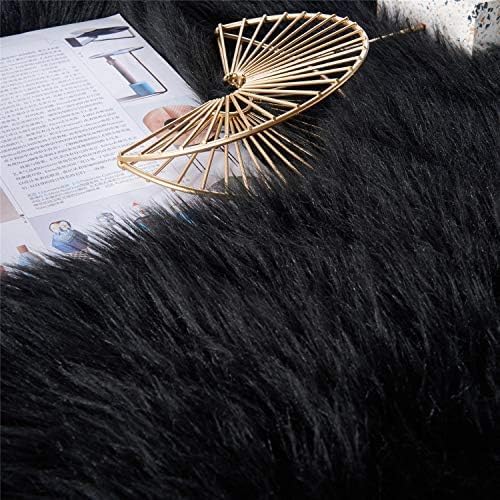 EasyJoy Ultra Soft Fluffy Shaggy Area Rug Faux Fur Rug Chair Cover Seat Pad - Image 8